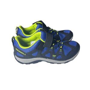 Merrell Big Kids Trail Chaser 2 Sneakers Size 7M Blue/Black/Neon NEW‎